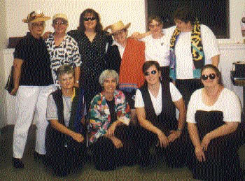 singers dressed for the beach